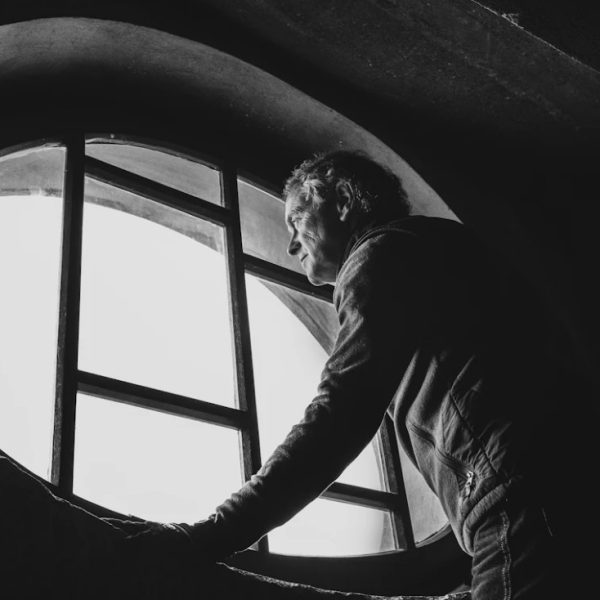man-at -window